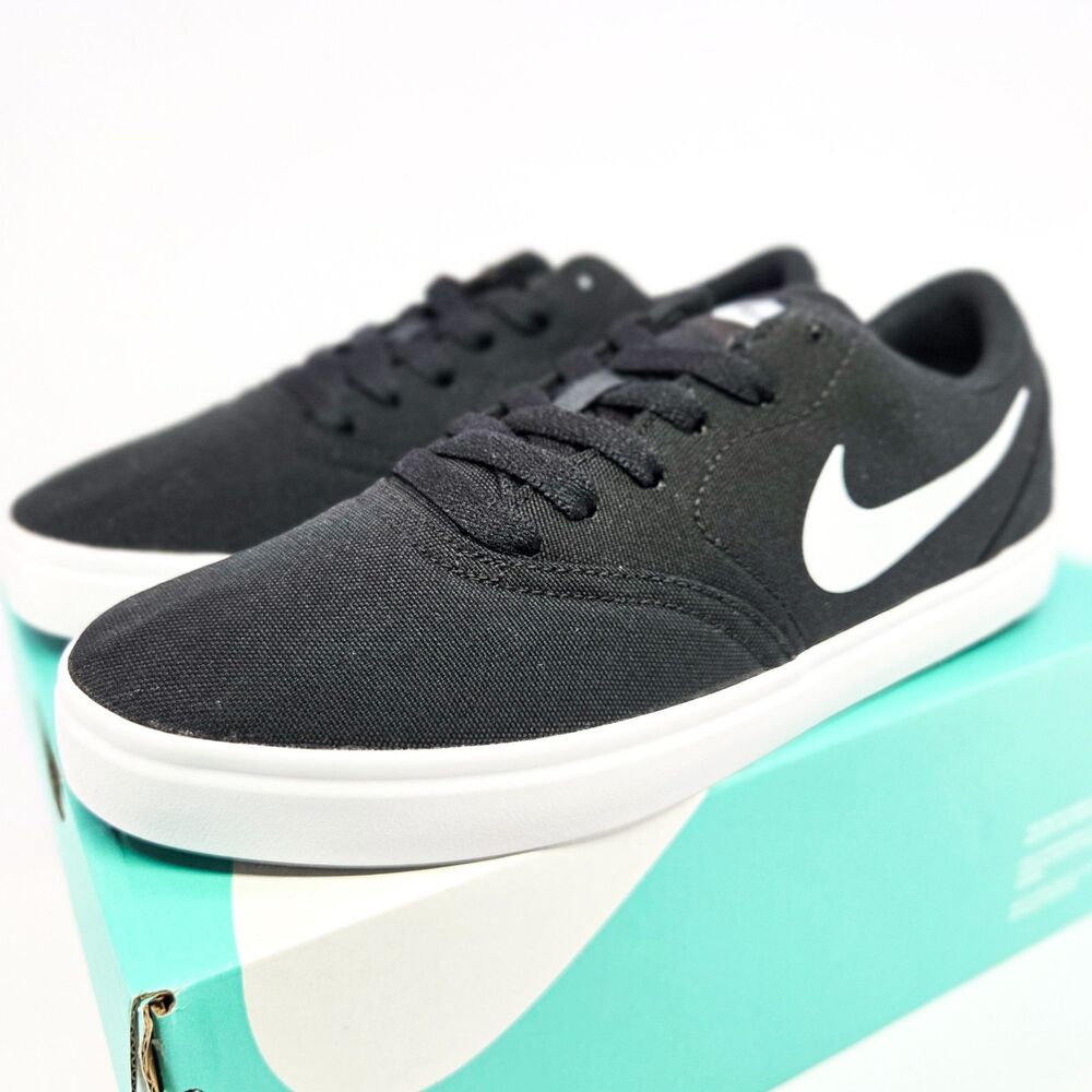 Nike SB Check Canvas GS Black White Youth Size 7Y / Women’s 8.5 905373-003 New O